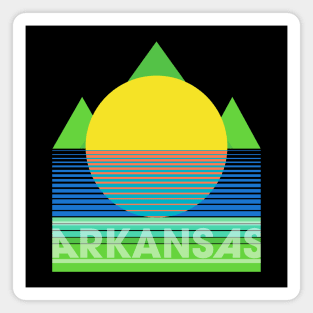 Neon Arkansas Magnet